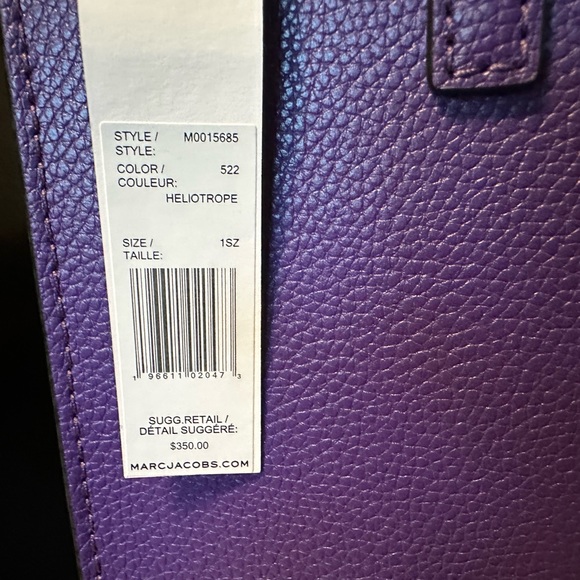 NWT Marc Jacobs Purple Crossbody - Picture 11 of 12